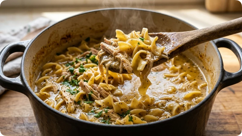 How to Make Chicken and Noodles